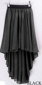 Asymetrická sukně, černá